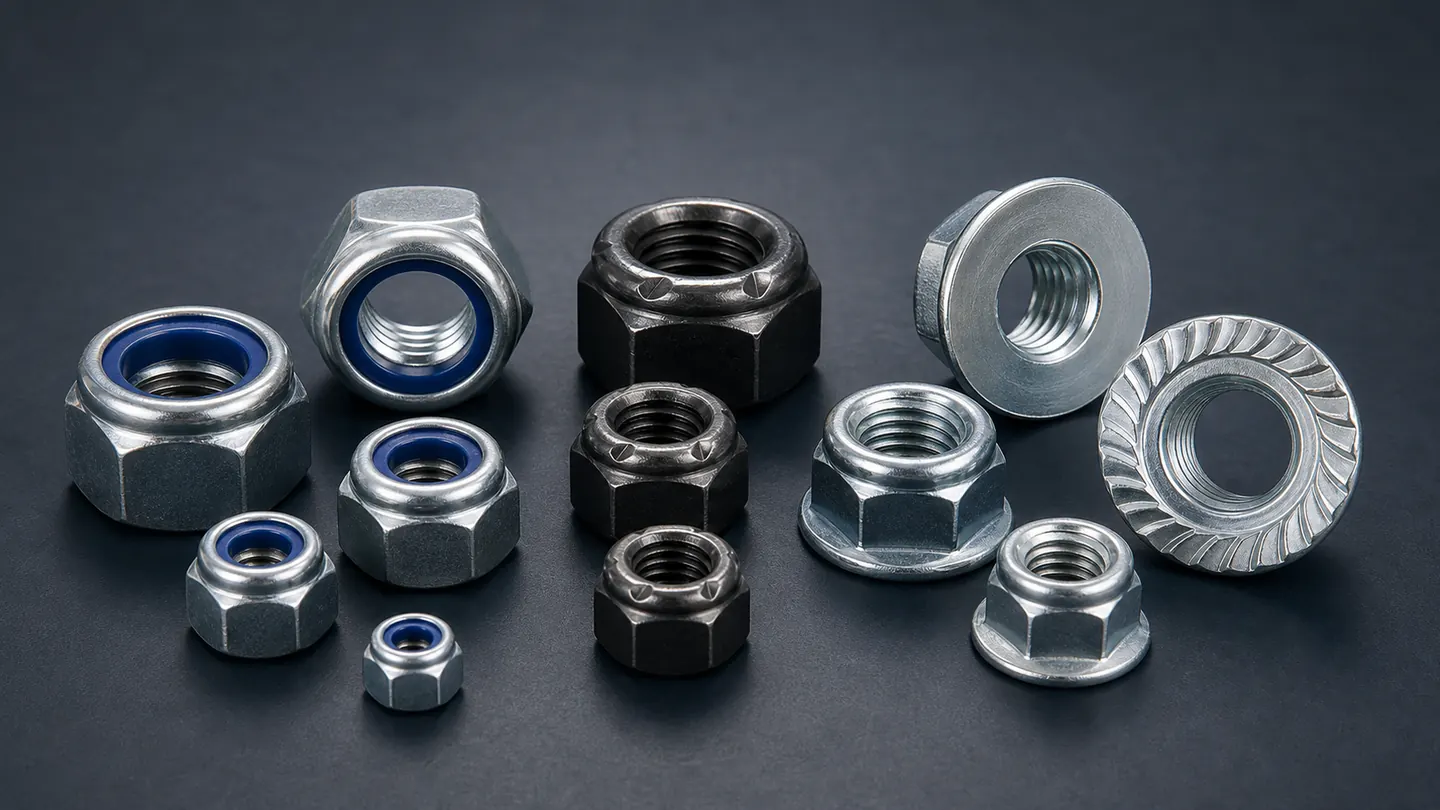 Nylon insert, all-metal and flange lock nuts supplied from Turkey